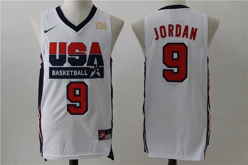 1992 Olympics Team USA #9 Michael Jordan White Swingman Jersey,We sell and wholesale 1992 Olympics Team USA #9 Michael Jordan White Swingman Jersey on line form chian!